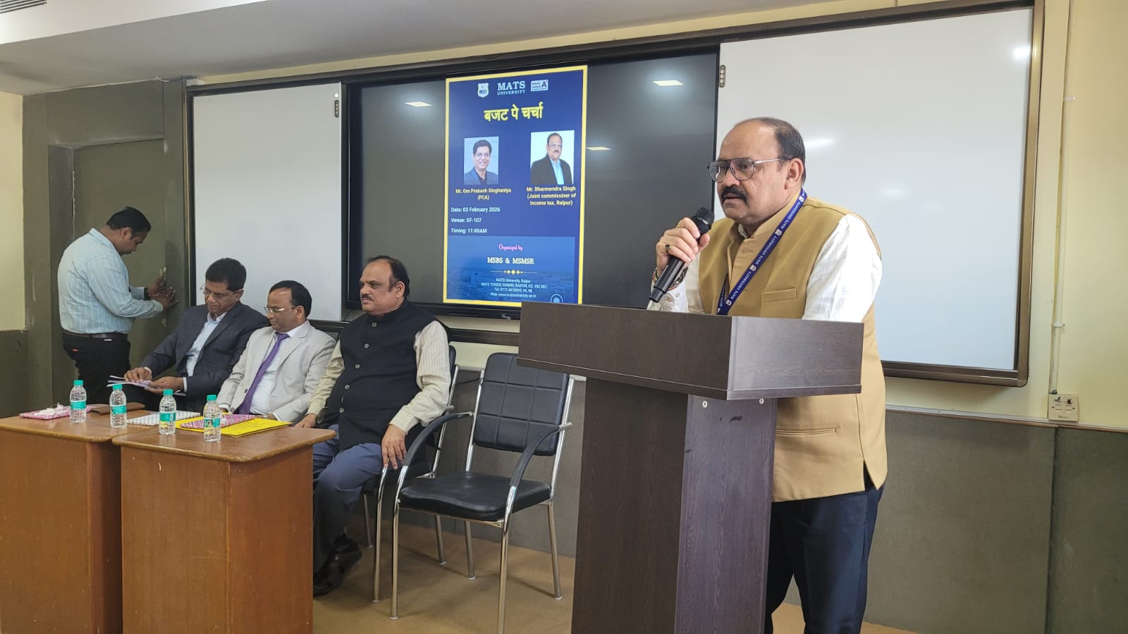 MATS University Hosts “Budget pe Charcha” Expert Talk Session
Raipur, 3rd February 2026: